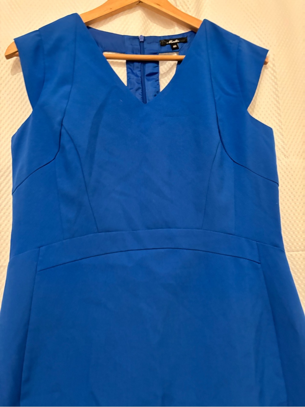 Tailored Royal Blue Midi Sheath Dress - Picture 2 of 5